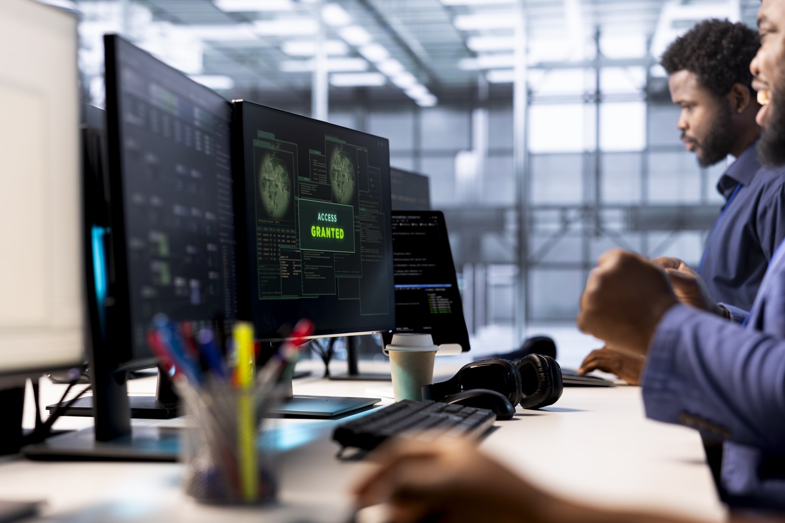 worker-ensures-data-center-operates-efficiently-eliminating-all-errors